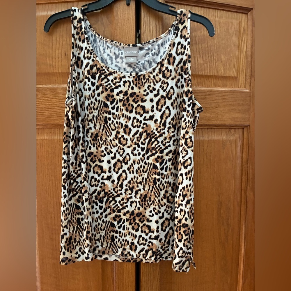 Chico's Wild Leopard Print Tank Top